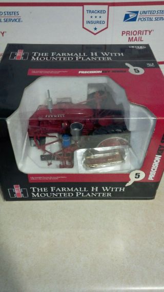Ertl Precision Key Series 5 The Farmall H With Mounted Planter 1/16 Die - Cast