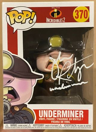 Undermined Incredibles 2 Disney Funko Pop Autograph/signed John Ratzenberger