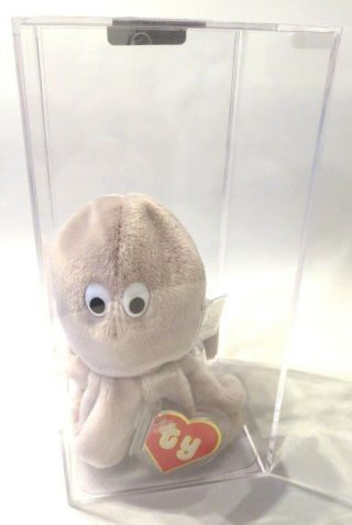 Authenticated Ty Beanie Baby 2nd Gen Tan Inky Without A Mouth Ultra Rare Mwmt Mq