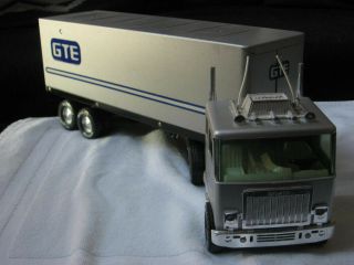 Vintage Gte Branded Pressed Steel Toy Semi Trailer Truck