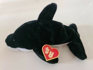 Ty Rare Beanie Babie Splash With Uk 1st Generation Hang Tag,  Authentic,  1993.