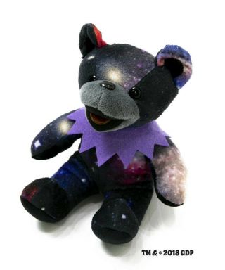 Go Slow Caravan Grateful Dead Bean Bear Plush Doll Set Of 2 (7in) Black Purple