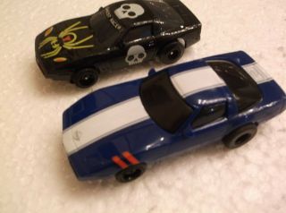 2 - Tyco Afx Slot Cars Corvette,  Tyco 440x2,  Afx Superg,  Chassis Fast Ho 1/64 Scale