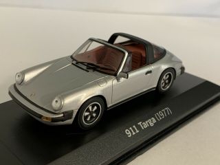 PMA Minichamps 1:43 Porsche 911 Targa 1977 Silver Grey Metallic Scale Model 3