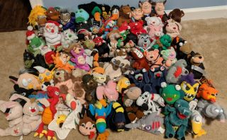 Meanies Set Of 73 Almost Every Different One Made Includes Rare Variants W/ Tags
