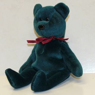 Authenticated Teddy NF Jade - NHT,  1st gen tush tag - Ty Beanie Baby (SP) 3
