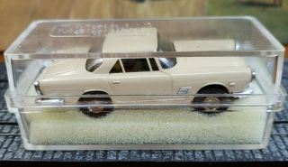 Aurora HO Tjet 1367 Maserati in TAN with chassis,  box and tag 2