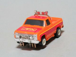 Tomy Afx Ho Slot Car Gmc Pick Up Orange