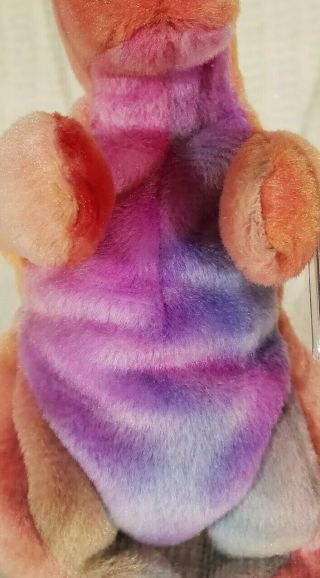MWMT MQ Authenticated 3rd/1st Gen Rex Ty Beanie Baby Spectacular Belly Colors 3