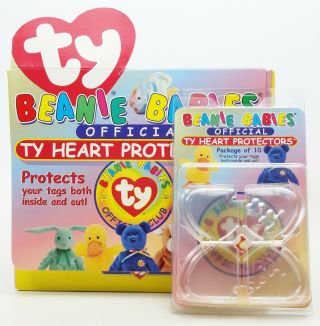 Ty Beanie Babies Official Ty Heart Protectors 12 Packages Of 10 Store Display