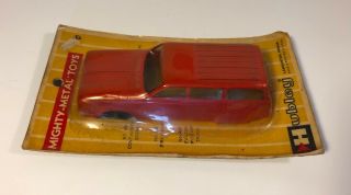 Vintage Hubley Mighty Metal 405 Red Corvair Station Wagon NOS On Card 3