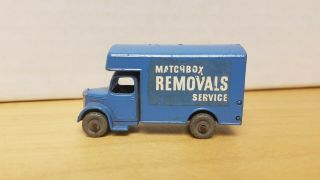 Matchbox Moko Lesney Bedford Removals Van No.  17 Blue Body