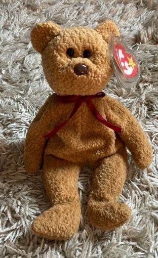 Ty Beanie Baby Curly With Multiple Errors Rare 1993/1996 Retired