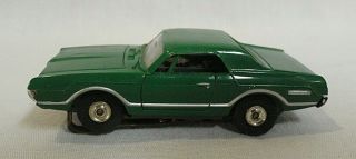 Look 1960`s Aurora Green Mercury Cougar Ho T - Jet Slot Car