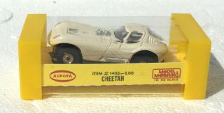 Rare NOS All Boxed White Cheetah Thunderjet Slot Car 1403 by Aurora 2