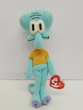 2004 Ty Beanie Baby - SQUIDWARD TENTACLES of SpongeBob Squarepants with tags 2