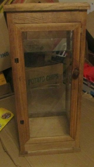 Display Case 27 " Tall X 12 " Wide X 12 " Deep 2 Glass Shelf Made Of Wood And Glass