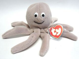 Authenticated Ty Beanie Baby 3rd / 1st Gen TAN INKY w/ MOUTH Magnificent & Rare 3