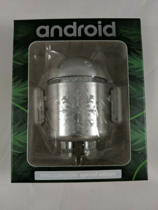Android Mini Special Edition Silver Ornament Figure Dead Zebra Christmas Google