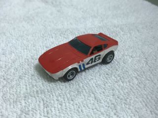 Vintage Aurora Afx Ho Slot Car 1775 - 001 Datsun Red White And Runs