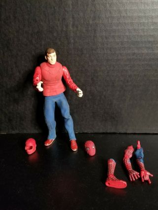 Marvel Legends Toybiz Spider - Man Wrestling Gear 6 " Figure Removable Mask Rare