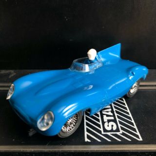 Strombecker Blue D - Jaguar 1/32 Scale Slot Cars