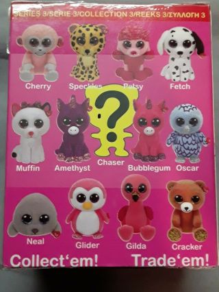 Full Set Of 13 Ty Mini Boo Series 3 With Rare Dragon Collectible Vinyl Figurines