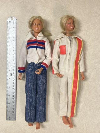 2 Kenner Jaime Sommers Bionic Woman Action Figure Doll Lindsay Wagner
