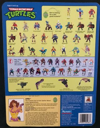 Vintage 1992 Teenage Mutant Ninja Turtles APRIL O ' NEIL 5th Anniversary - MOC 2