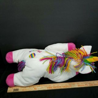 Lisa Frank Markie Rainbow Unicorn White Plush Stuffed Giant Jumbo 22 