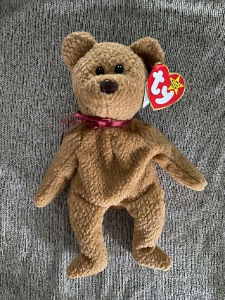 Ty Beanie Babies Curly The Bear Plush - 4052 - Bag Of 12