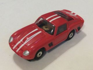 Vintage Aurora Thunderjet T - Jet Slot Car Ferrari Gto In Red & White Runs Lqqk