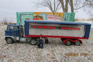 Corgi Major Toys No.  1137 Ford Articulated Truck Express Services Restored