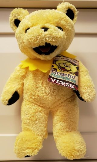 Grateful Dead 12 Inch Verse Yellow Terry Plush Bean Teddy Bear