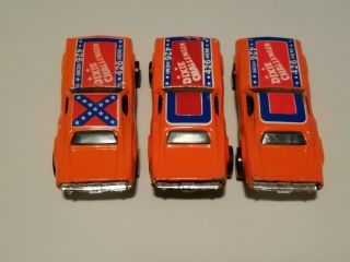 Hot Wheels Dixie Challenger With Flag And No Flag Roof Tampo Variations All 3
