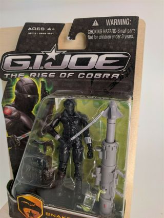 GI Joe ROC Rise Cobra Snake Eyes Ninja Commando 3.  75” Figure Movie Series 3