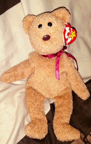 Ty Beanie Babies Curly The Bear Plush - Style 4052