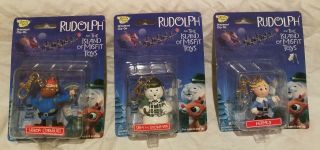 Rudolph & The Island Of Misfit Toys Christmas Ornament / Key Chain Set Of 3.