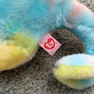 1999 Ty Beanie Baby Large Rainbow the Chameleon with tags 13 