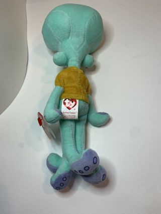 SpongeBob Squarepants Squidward Tentacles Ty Beanie Baby Plush 2004 with Tag 2