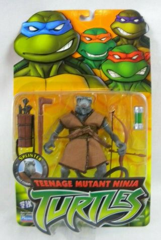Playmates 2002 Teenage Mutant Ninja Turtles Master Splinter Action Figure Nib.