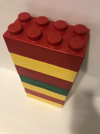 LEGO Soft Brick Set 3x8 Inches.  Set Of 7 Soft Bricks 2