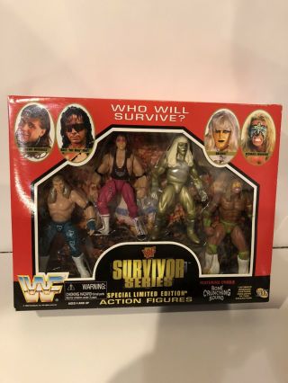 Wwf Survivor Series Limited Edition Action Figures Set Of Four 1996