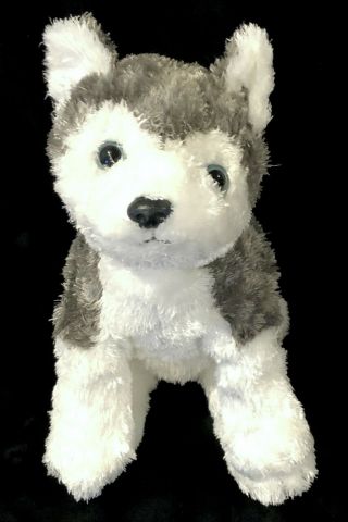 Ty Classic Slush Husky Puppy Dog Plush Gray White 2001 Stuffed