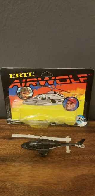 Ertl Die - Cast Airwolf Helicopter - Lightly Played With
