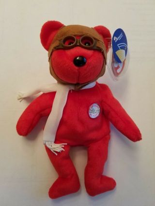 Ty Beanie Baby Bearon Bear (midwest Airlines) Mwmt