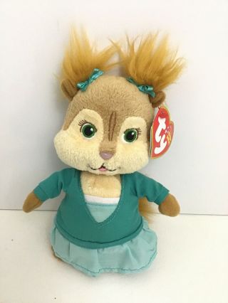 Ty Beanie Baby Eleanor Chipette From Alvin And The Chipmunks 2011 Tags