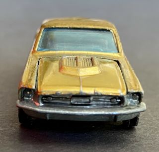 1968 Tasty Redline Hot Wheels Gold Custom Mustang Brown Interior Ford Sweet 16
