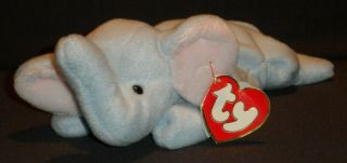 Ty 3rd Gen Peanut The Elephant Beanie Baby - With Tag -