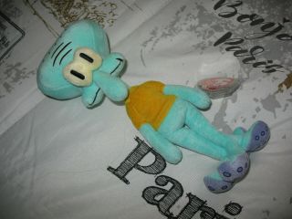 2004 Squidward Tentacles Ty Beanie Baby With Tag Rare Retired